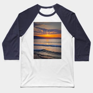 Vibrant sunrise at the Bulgarian coastline Baseball T-Shirt